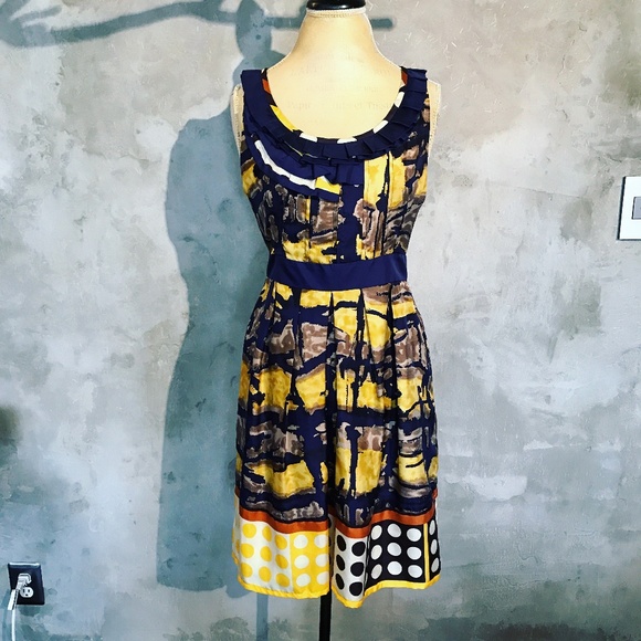 Anthropologie Baraschi Isla Dorada Silk Dr… - Picture 2 of 7